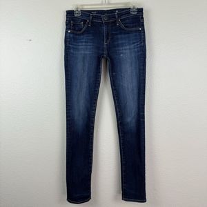 AG Adriano Goldschmied The Stilt Cigarette Leg Skinny Jeans Dark Wash Denim 26R